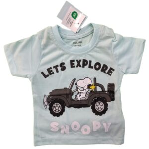 "Lets Explore" Baby Boy Cotton T-Shirt