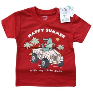 Baby Boys “Happy Summer” Red T-Shirt