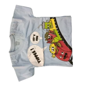 Baby Boys Funny Fast Food Print Cotton T-Shirt