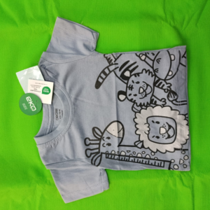 Baby Boys Safari Animals Print Cotton T-Shirt