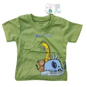 Baby Boys Safari Friends Printed Cotton T-Shirt