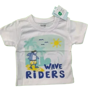 Baby Boys Wave Riders Printed Cotton T-Shirt