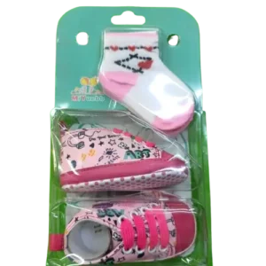 Baby Pink Shoes with Do Your Best Print