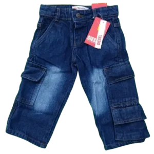 Diesel Dark Blue 7-Pocket Baggy Jeans for Kids